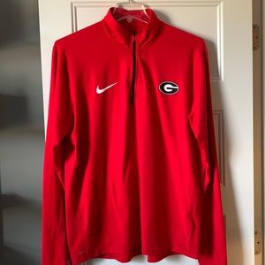 Georgia Bulldog 3/4 zip pullover.
